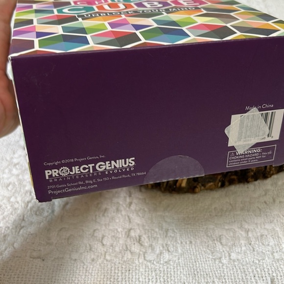 Project Genius Chroma Cube Colorful Logic Puzzle 12 Wood Blocks, 25 Brainteaser - Picture 3 of 4